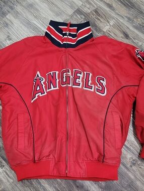 Los Angeles Angels Jacket Mens Large MLB Baseball Majestic Authentic Collection